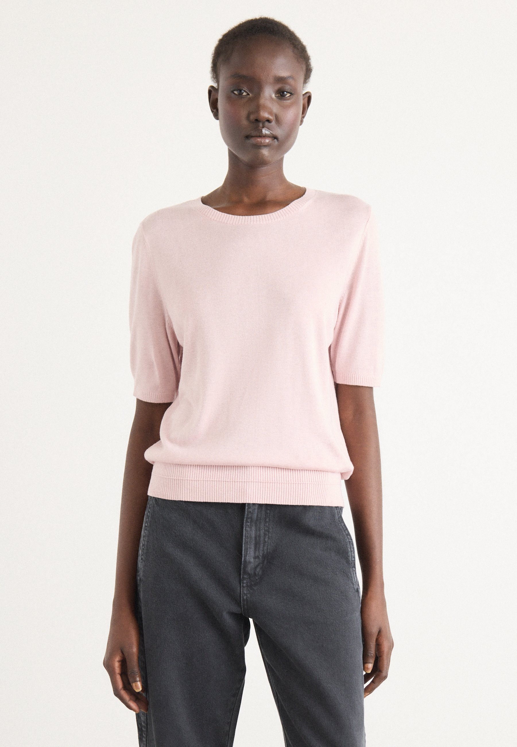 売れ筋商品|||ボス Tシャツ レディース トップス FIAFFUSA - Basic T-shirt - open purple BOSS FIAFFUSA - T-Shirt basic - open purple/rosa - Zalando
