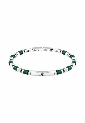 Armband - groen zilverkleurig
