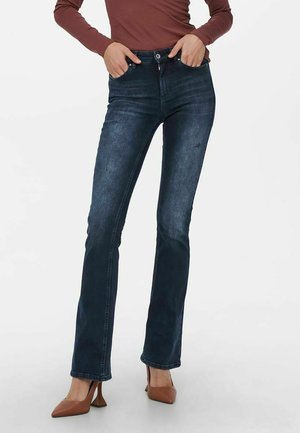 Vaqueros a campana - dark-blue denim