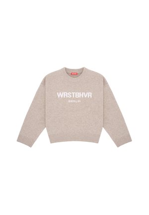 WRSTBHVR, WRSTBHVR SWEATER ELIAM V2 SWEATER - Πουλόβερ - beige melange