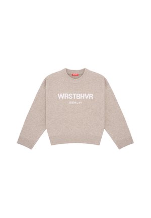 WRSTBHVR, WRSTBHVR SWEATER ELIAM V2 SWEATER - Pullover - beige melange