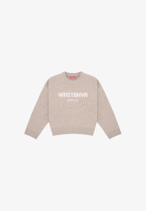 WRSTBHVR, WRSTBHVR SWEATER ELIAM V2 SWEATER - Pullover - beige melange