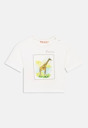 Marni OVER UNISEX - Camiseta estampada - white