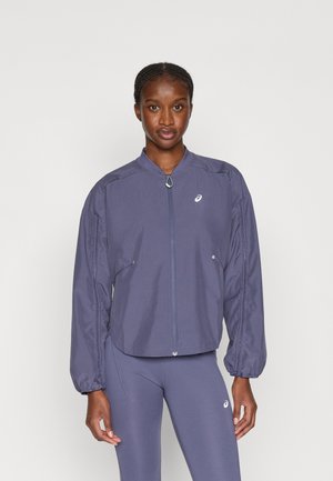ASICS NAGINO RUN ADJUSTABLE JACKET - Vetrovka - indigo fog/monument blue