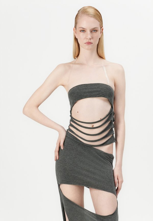 SLASHED MAXI DRESS - Maxi dress - charocal3