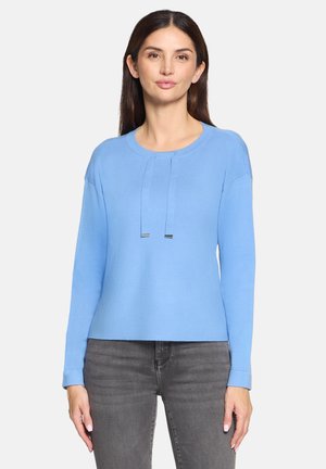 FEIN MIT SEITENSCHLITZEN - Pullover - azurine