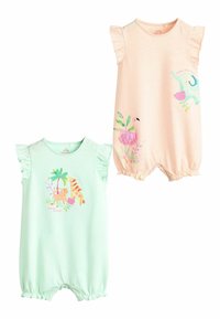 Next - 2 PACK REGULAR FIT - Overall / Jumpsuit - pastel pink  blue animal Miniatyrbild 1