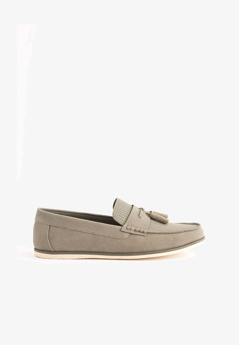 Next EMBOSSED TASSEL LOAFERS - Mokasíny - grey