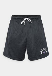 BASKETBALL INSPIRED SHINY SHORTS - Športne kratke hlače - black