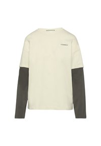 TWO-LAYER MIT PRINT - Langarmshirt - ecru