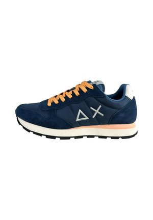 Baskets Basses SUN68 Z35302B – Daim Et Nylon Bleu, Confort Printemps/Été Velcro