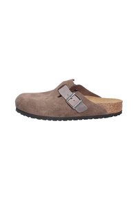 Birkenstock - BOSTON LEVE/LEOI REGULAR - Matalakantaiset pistokkaat - concrete gray Pienoiskuva 1
