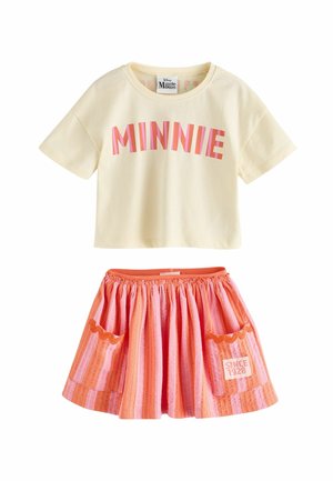 Next, MINNIE MOUSE SET  - A-Linien-Rock - orange pink
