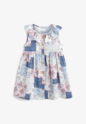 SLEEVELESS FRILL - Vestido informal - blue
