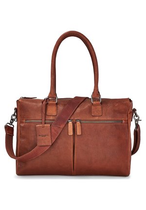 Burkely FUNDAMENTALS ANTIQUE AVERY 15.6 inch - Aktetas - mittelbraun