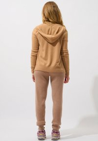 Authentic Cashmere COLOMBIS FULL ZIP WITH HOOD - Chaqueta de punto - sahara