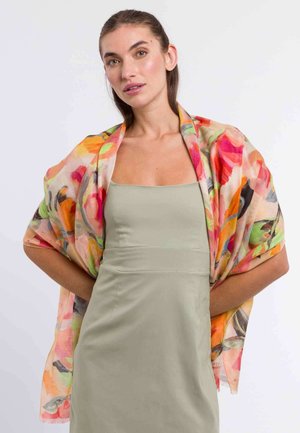 FLORAL  STOLA - Scarf - strawberry