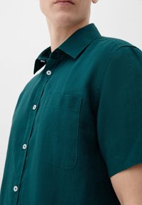 s.Oliver KURZARM AUS  - Hemd - tannengrün