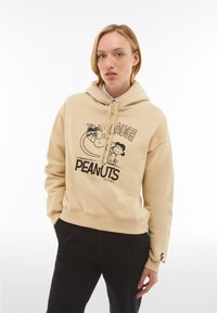 Freddy COMFORT FIT CON CAPPUCCIO E GRAFICA PEANUTS. - Felpa con cappuccio - safari