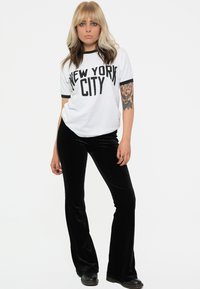 Paradiso Clothing JOHN LENNON NEW YORK CITY TEXT LOGO RINGER - Print T-shirt - white