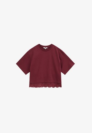 WE Fashion, T-shirt imprimé - burgundy red