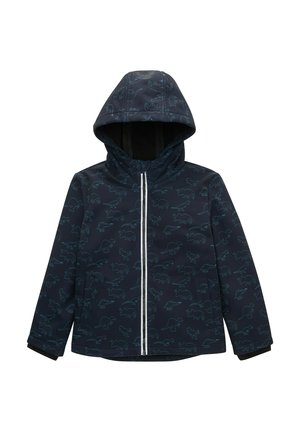 UNISEX - Summer jacket - navy blue outlined dino aop