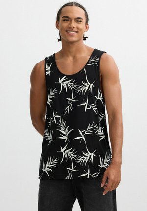 INSIDE, CAMISETA DE TIRANTES ESTAMPADO TROPICAL - Top - black