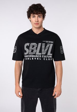 Sublevel, Print T-shirt - black