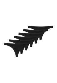 Schiesser 6ER PACK STRING - Perizoma - schwarz