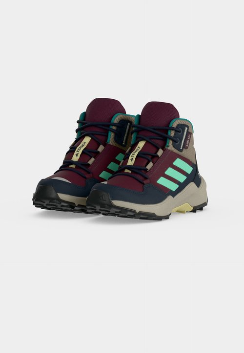 adidas AX4R MID UNISEX - Hiking shoes - maroon/pulse mint/chalky brown — foto 3