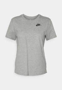 CLUB TEE - Pamata T-krekls - dark grey heather black