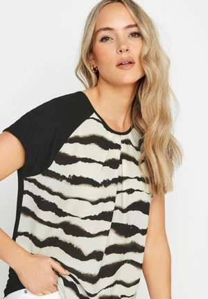 Long Tall Sally BLURRED ABSTRACT FRONT - T-shirt imprimé - black