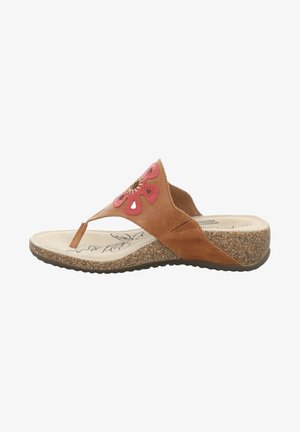 NATALYA - Mules - cognac-kombi