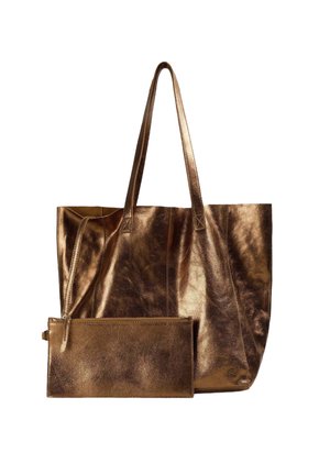Bolso shopping - gold-coloured