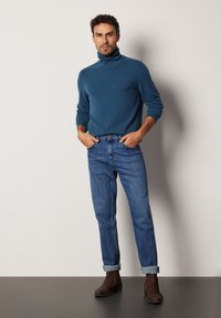 Falconeri ULTRASOFT ROLL-NECK - Strickpullover - blau cloud blue