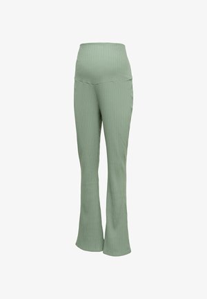 MAMALICIOUS, Flared Fit High waist - Pantalon classique - green light green