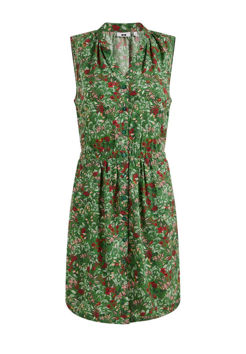 Damen Freizeitkleider | WE Fashion MET DESSIN Freizeitkleid green/grün - JX30002 Damen Freizeitkleider | WE Fashion MET DESSIN Freizeitkleid green/grün - JX30002
