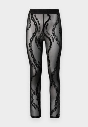 Versace Jeans Couture CO TAPE - Leggings - Hosen - black