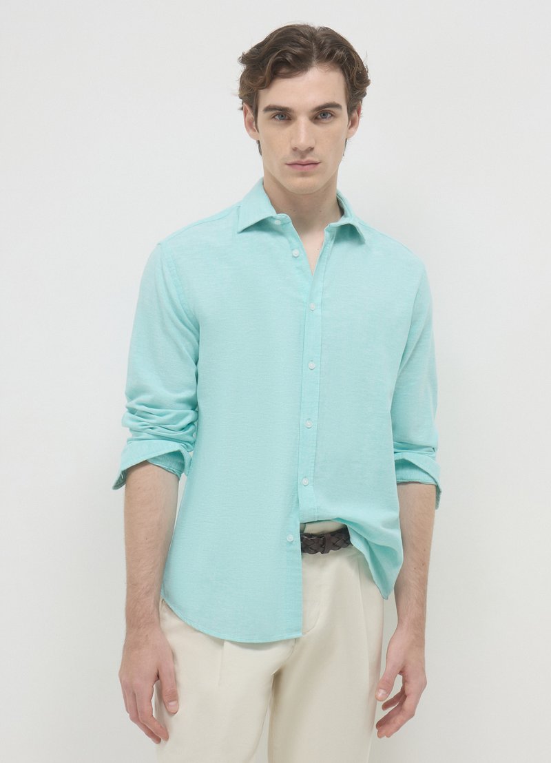 Calliope Camicia - acquamarina melange