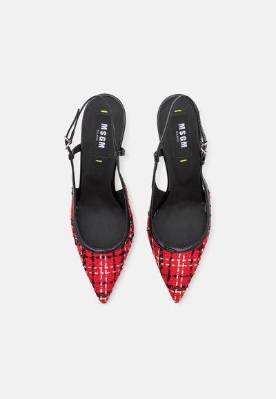 MSGM SLING BACK - Zapatos altos - red
