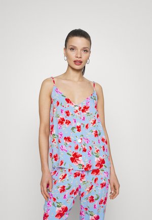 ONLY Petite ONLNOVA LIFE BUTTON SINGLET - Μπλούζα - grapemist wonda