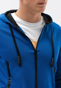 Ombre Felpa con zip - blue