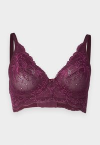 Unselected, deep burgundy