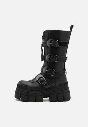 GOSPHER HI ZIP - Bottes à plateau - black