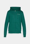 ICONS FULL ZIP HOODIE SMALL LOGO - Camisola com fecho - dark green