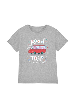 PEPPA PIG ROAD TRIP NEW CAR - Print T-shirt - mottled light grey