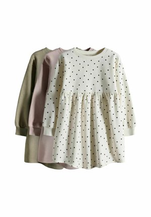 3 PACK - Day dress - pink/brown/cream