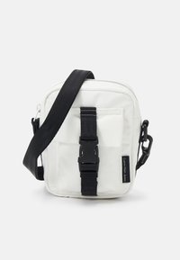 Calvin Klein Jeans CROSSBODY BUCKLE BAG UNISEX - Borsa a tracolla - bright white