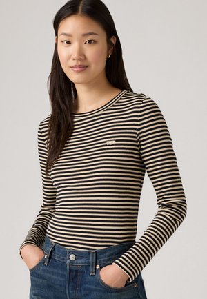 ESSENTIAL TEE - Top dugih rukava - black