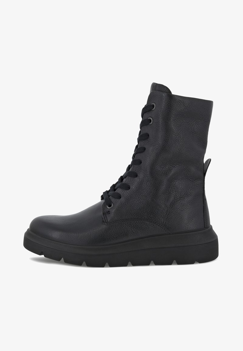 ECCO Botines con cordones - black
